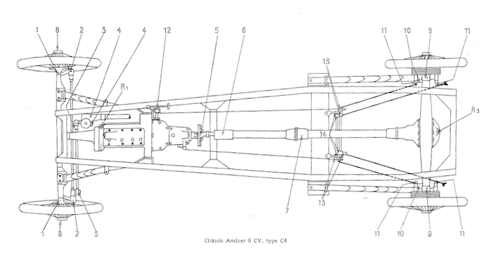 Chassis drawing from Le Guide Du Garagiste